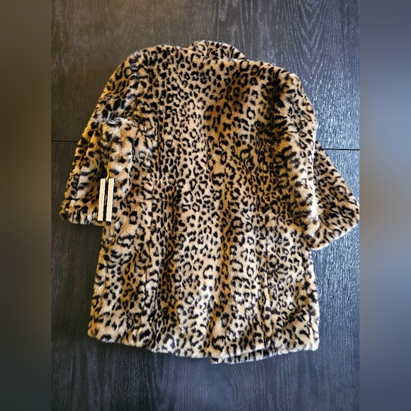 Forever 21 Faux Fur Leopard Jacket Womens - Picture 3 of 8